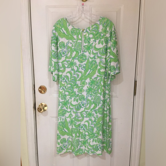 NWT Lilly Pulitzer Shaw Dress Resort White Daffodil Hill Size Large - Picture 7 of 16